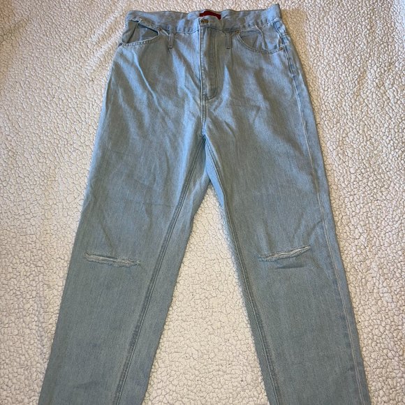 Signature8 High Waisted Blue Ripped Jeans - Picture 1 of 7